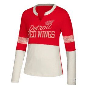 Women's adidas Detroit Red Wings Finished Tee Size: M